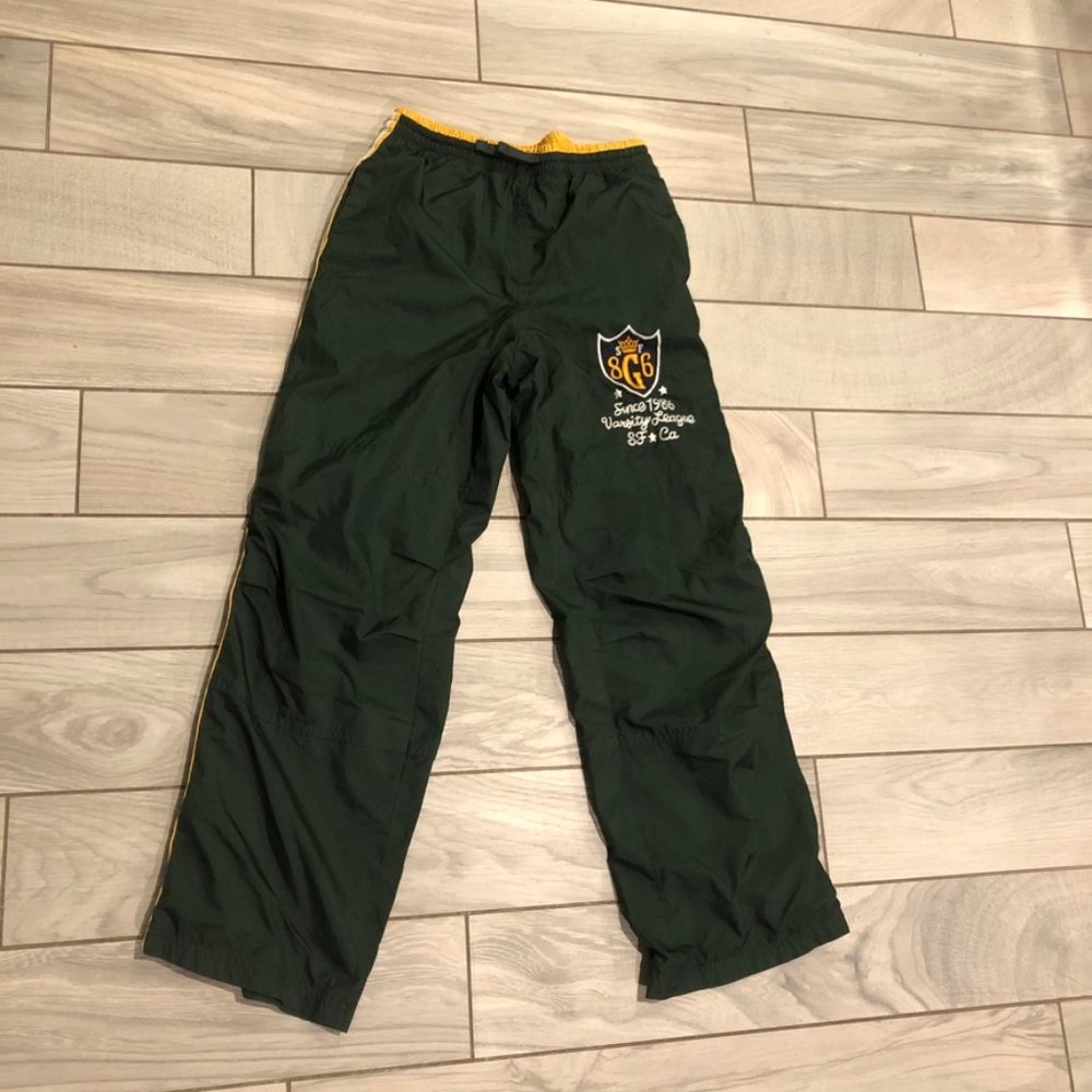 Gap kids xxl varsity league joggers boys green